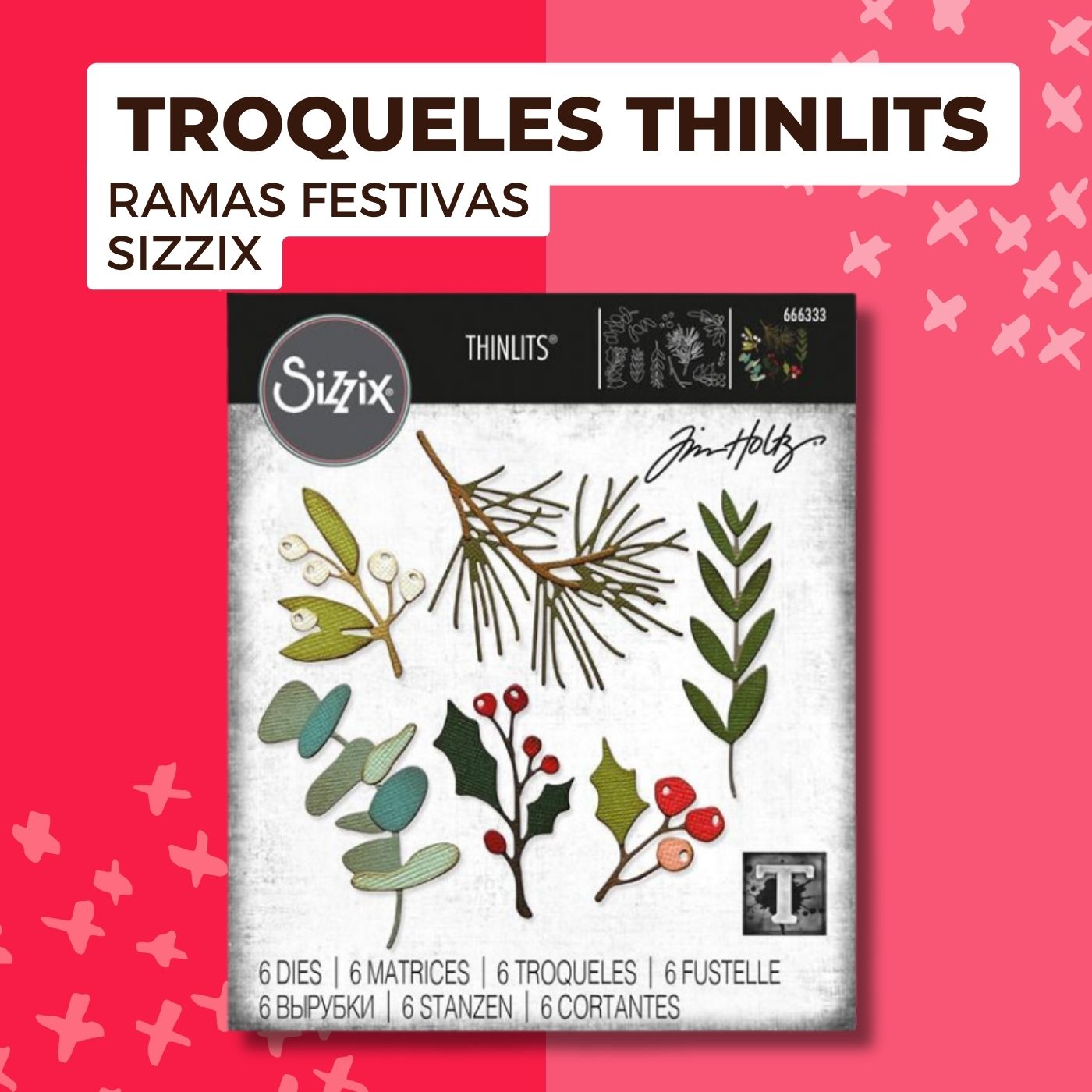 Troqueles Thinlits Ramas Festivas