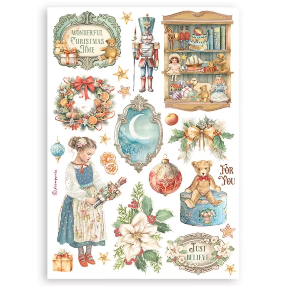 Set 8 hojas de Washi Pad The Nutcracker -Cascanueces - Navidad